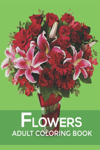 Flowers Adult Coloring book