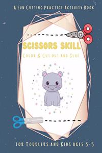 Scissors Skill Color & Cut out and Glue