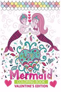 mermaid coloring book valentine's edition