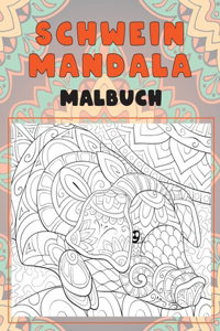 Schwein Mandala - Malbuch