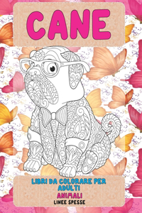 Libri da colorare per adulti - Linee spesse - Animali - Cane