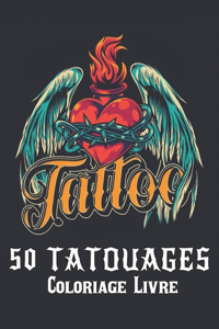 50 tatouages Coloriage Livre