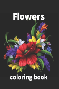 Flowers coloring book