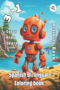 Spanish bi-lingual coloring book