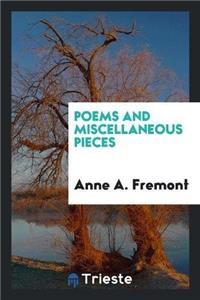 Poems and Miscellaneous Pieces