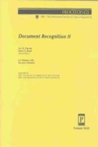Document Recognition Ii