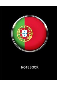 Notebook. Portugal Flag Cover. Composition Notebook. College Ruled. 8.5 x 11. 120 Pages.