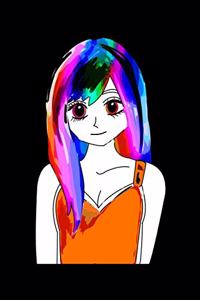 Rainbow Anime Girl