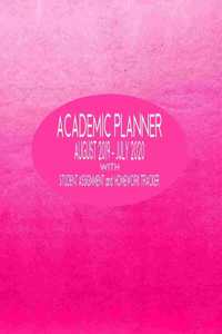 Academic Planner August 2019 - July 2020 Student Assignment and Homework Tracker