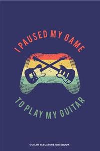 Guitar Tablature Notebook