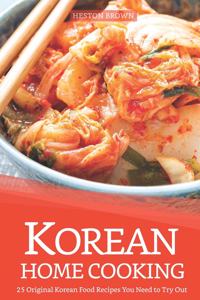 Korean Home Cooking