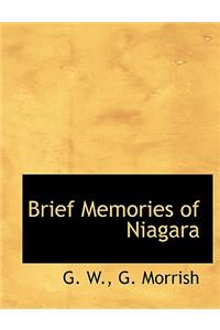 Brief Memories of Niagara