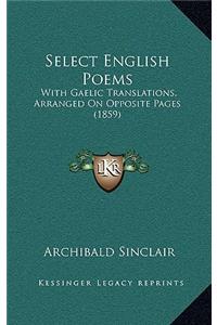Select English Poems