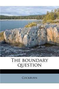 Boundary Question