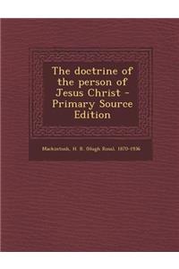 Doctrine of the Person of Jesus Christ