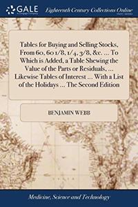 TABLES FOR BUYING AND SELLING STOCKS, FR