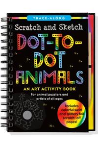 Scratch & Sketch Dot-To-Dot Animals (Trace-Along): An Art Activity Book