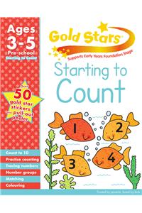 Gold Stars Starting to Count Preschool Workbook