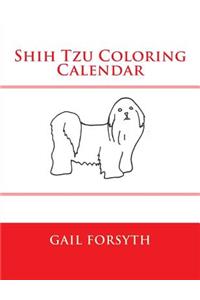 Shih Tzu Coloring Calendar