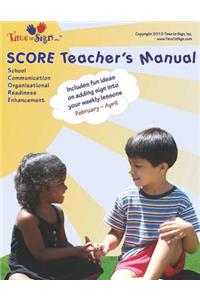 SCORE Teacher's Manual