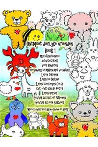 Ontmoet dierlijke vrienden Book 1 multifunctionele activiteit Boek voor kinderen Verbinding te maken met de natuur Leren tekenen Learn to Outline Leren toevoegen Color Cut -out van de foto's Leren Versier