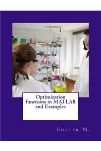 Optimization Functions in MATLAB and Examples