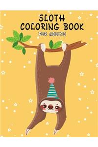 Sloth Coloring Book For Adult
