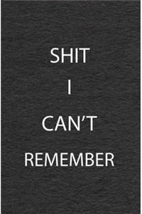 Shit I Can't Remember