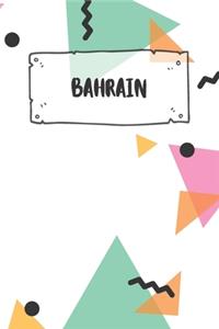 Bahrain: Ruled Travel Diary Notebook or Journey Journal - Lined Trip Pocketbook for Men and Women with Lines