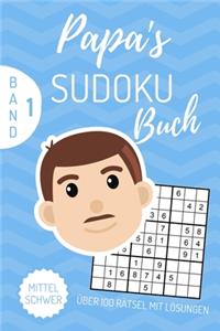 Papa's Sudoku Buch Über 100 Rätsel Mit Lösungen Mittel Schwer Band 1