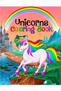 Unicorns Coloring Book