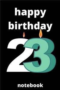 Happy birthday notebook