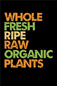 Whole Fresh Ripe Raw Organic Plants