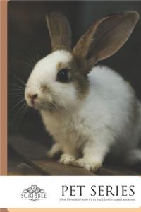 One Hundred and Fifty page lined Rabbit Journal