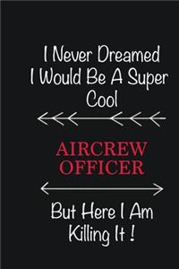 I never Dreamed I would be a super cool AirCrew Officer But here I am killing it