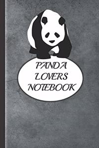 Panda Lovers Notebook