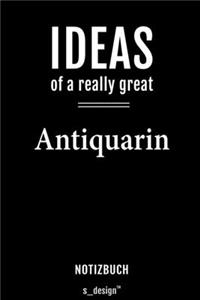 Notizbuch für Antiquare / Antiquar / Antiquarin
