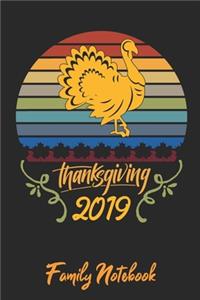 Happy Thanksgiving Day Family Notebook