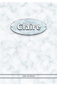 Claire - Lined Notebook