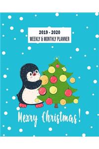 2019-2020 Weekly & Monthly Planner - Merry Christmas