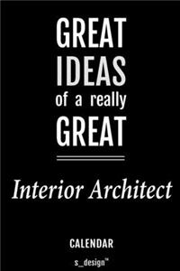 Calendar for Interior Architects / Interior Architect