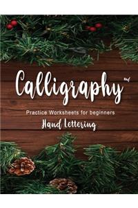 Hand Lettering and Calligraphy Practice Worksheets for beginners