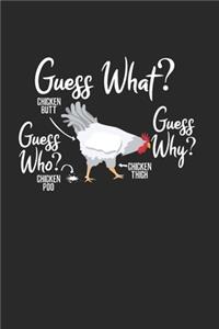 Guess what chicken butt Humor Notebook