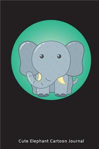 Cute Elephant Cartoon Journal
