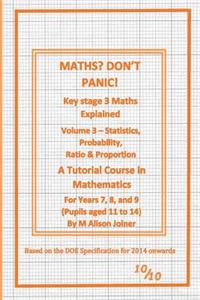 Maths? Don't Panic!