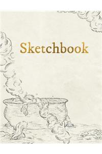 Sketchbook: Personalized Artist Sketchbook, Notebook: Blank Paper for Drawing, Creative Doodling or Sketching