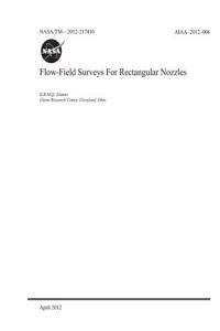Flow-Field Surveys for Rectangular Nozzles