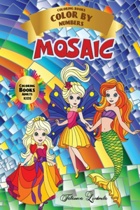 Mosaic - Coloring Book Color by Numbers - Adult Kids