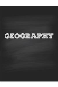 Geography Notebook College Ruled