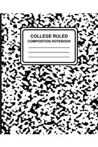 College Ruled Composition Notebook